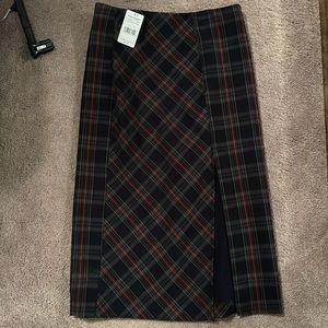 Free people skirt size 12 Wellington plaid